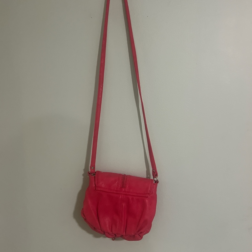 Betsey Johnson Betseyville Pink Moto Y2K Studded Crossbody Mini Shoulder Purse - Picture 7 of 11